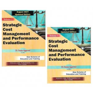 Pooja Law Publishing's Strategic Cost Management & Performance Evaluation for CA Final November 2021 Exam [New Syllabus] by CA. Sanjay Aggarwal [2 Volumes]